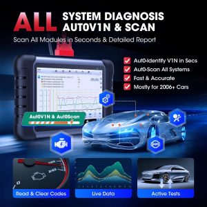 Autel MaxiCOM MK808 OBD2 herramienta de diagnóstico con todas las funciones de servicio y sistema incluso reajuste de aceite, EPB, BMS, SAS, DPF, TPMS y IMMO (MD802+MaxiCheck Pro)
