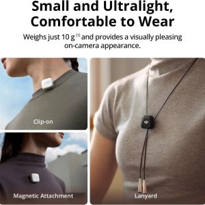 DJI Mic Mini Transmitter (Infinity Black), Ultralight, Wireless Lavalier Microphone for DJI Action 5 Pro/Osmo Pocket 3, Noise Cancelling, Wireless Microphone for Camera/iPhone/Android, Vlog, Streaming