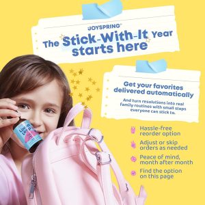 JoySpring LingoLeap - Fórmula líquida para niños con zeolita clinoptilolita, B12 metilada y vitamina D3 | Apoyo diario suave para el bienestar de los niños | A partir de 3 años | (1 onza líquida) 30