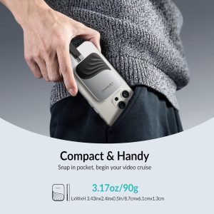 GiGimundo SSD magnético M20 de 512 GB, SSD portátil, aleación de zinc duradera, máximo 2000 MB/s para PC a través de USB-C 3.2 Gen 2x2, compatible con 15 Pro/15 Pro Max/16 Pro Max, Mac, tableta