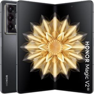 HONOR Magic V2 Standard Edition Dual SIM 512GB ROM + 16GB RAM (GSM | CDMA) Factory Unlocked 5G Smartphone (Midnight Black) - International Version