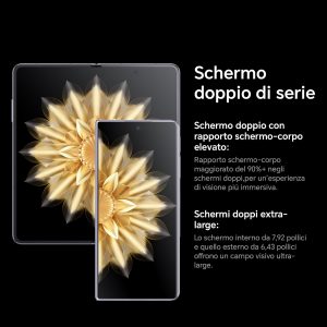 HONOR Magic V2 Standard Edition Dual SIM 512GB ROM + 16GB RAM (GSM | CDMA) Factory Unlocked 5G Smartphone (Midnight Black) - International Version