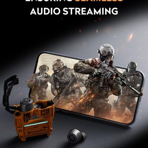 GravaStar Sirius Plus True Wireless Earbuds, Bluetooth 5.3 Active Noise Cancellation ANC Headphones, 28H Playtime, ENC Clear Call, Customization App, IPX4 for Sports/Work -Yellow