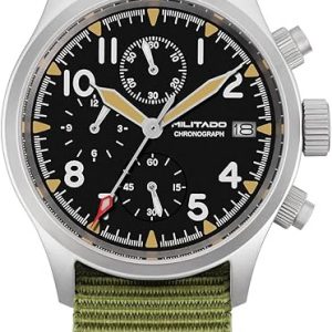 TACTICAL FROG Militado ML1868 39mm Military Chronograph Watch Sapphire Crystal VK61/VK67 Quartz Watches for Men C3 / BGW9 Luminous 100M Waterproof