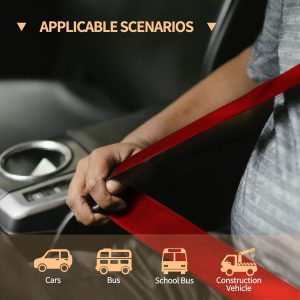 2 unidades de cinturón de seguridad universal de 3 puntos ajustables y retráctiles para Go Kart, club de carritos de golf, SUV, autos tipo minivan, UTV (Rojo)