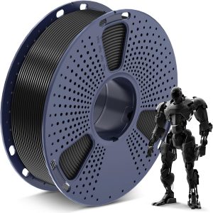 SUNLU PLA 3D Printer Filament PLA Filament 1.75mm, Neatly Wound 3D Printing Filament 1.75mm, Dimensional Accuracy +/- 0.02 mm, Fit Most FDM 3D Printers, 1kg Spool (2.2lbs), Black