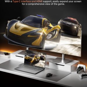 Gaming Laptop, 16.0inch Laptop Computer with AMD Ryzen 7 7730U(8C/16T, Up to 4.5GHz), 16GB RAM 512GB NVMe SSD Windows 11 Laptop, Radeon RX Vega 8 Graphics,WiFi 6, Backlit KB