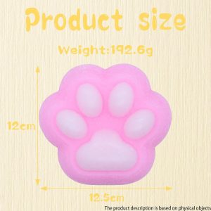 Taba Squishy Cat Paw Squishy Toys, Big Cute Kawaii fufu Squishies,Sticky Squishy Cat Paw Fur Ball,Super Soft Squishy Stress Relief Funny Fidget Toys Novelty Things Suitable for Adults Kids