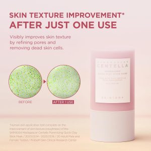 SKIN1004 Máscara de Barra de Arcilla Rápida Poremizing 27g, 0.95oz, Tratamiento Facial Coreano para Minimización de Poros, Máscara de Arcilla Rosa con Sal Rosa del Himalaya y Centella de Madagascar