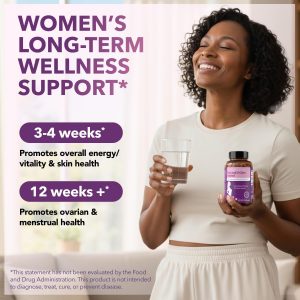 Intimate Rose Suplemento de Myo-Inositol y D-Chiro Inositol para Mujeres - Equilibrio Hormonal y Soporte Ovárico para Mujeres - Relación Ideal 40:1, Vitamina D3 + Ashwagandha