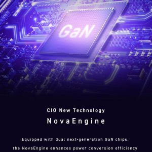 CIO 65W GaN Charger Block, Compact 4-Port Adapter with 3 USB-C Ports & 1 USB-A, Max 67W USBC Fast-Charging Multi-Device Wall Charger Block for Laptop/Phone/Tablet, NovaPort Quad II 67W3C1A (Black)