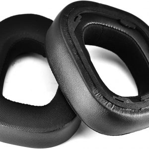 Almohadillas HS80 RGB más gruesas de calidad mejorada, almohadilla de repuesto compatible con auriculares inalámbricos Corsair HS80 RGB, espuma de cancelación de ruido de alta densidad, grosor añadido