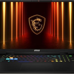 MSI Vector A18 HX 18” 240Hz QHD+ Gaming Laptop: AMD Ryzen 9-9955HX, NVIDIA Geforce RTX 5080, 32GB DDR5, 1TB NVMe SSD, Type C, Wi-Fi 7, Win 11 Home: Cosmo Gray A9WIG-065US