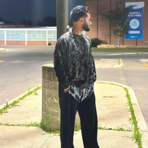 Men's Graphic Baggy Sweatpants Men Gym Pants Stretchy Casual Athletic Joggers with Pockets for Workout Training