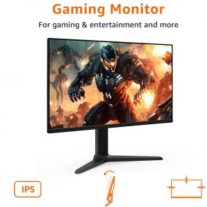 Amazon Basics 24 Inch (23.8 inch viewable) Gaming Monitor, FHD 1080P, 165Hz, VESA Compatible, Adaptive sync, 1ms Response, Black