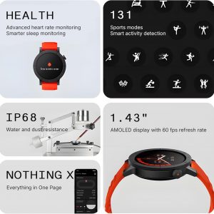 CMF by Nothing Watch 3 Pro Smart Watch for Men Women, Bluetooth Call AI Energy Score, 1.43” Heart Rate Tracking, Sleep Monitor, GPS & 130 Sport Modes, Fitness Tracker for Android iOS, IP68 Dark Grey