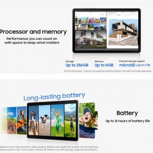 Samsung Galaxy Tab S10 Lite, 6 GB de RAM, 128 GB, expansión de 2 TB, batería de larga duración, pantalla LCD de 10.9 pulgadas, S Pen para tomar notas, Exynos 1380, círculo para buscar, herramientas AI