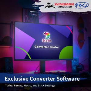 Brook Wingman FGC2 Converter with Keychain-Arcade Joystick Adapter Gamepad for PS5 & PC, Supports All PS5 Games 【Official Exclusive Version】
