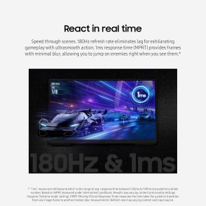 Samsung Monitor de juegos Odyssey G3 (G30D) de 32 pulgadas serie FHD, 1ms, 180Hz, AMD FreeSync, soporte ajustable, Black Equalizer, Virtual Aim Point, Eye Saver Mode, sin parpadeo, LS32DG302ENXZA