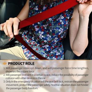 2 unidades de cinturón de seguridad universal de 3 puntos ajustables y retráctiles para Go Kart, club de carritos de golf, SUV, autos tipo minivan, UTV (Rojo)