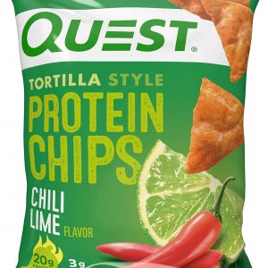 Quest Nutrition Tortilla Style Protein Chips Variety Pack, Chili Lime, Nacho Cheese, Loaded Taco, Low Carb, High Protein, Gluten Free, 1.1 oz (Pack of 12)