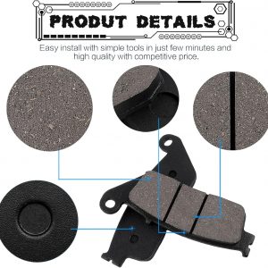 LOCOPOW Front & Rear Brake Pads for Honda CB500F CB300F CB500X CBR250R CBR300R CBR500R CMX300 CMX500 Rebal 300 500 CTX700 NC700 NC750 2011-2023