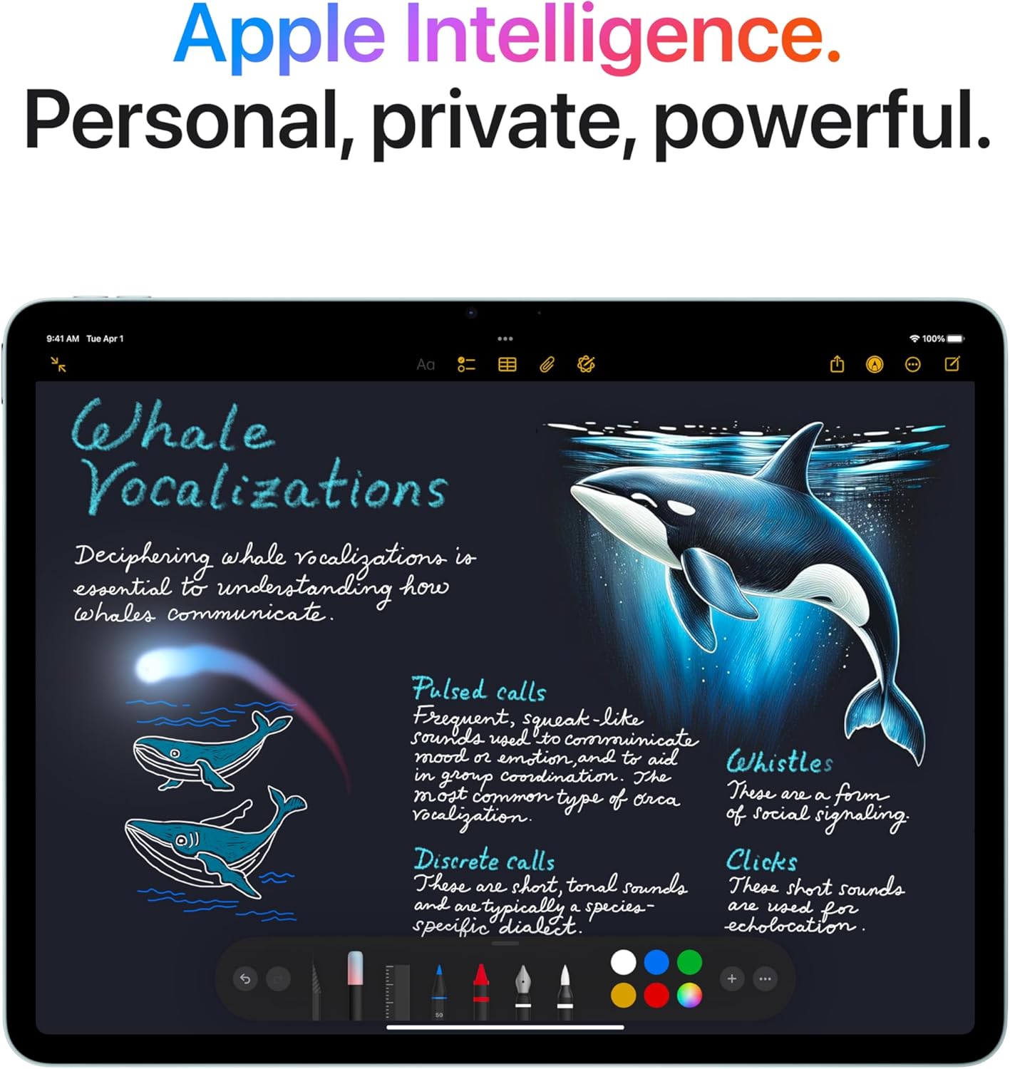 Apple iPad Air 11-inch with M3 chip Built for Apple Intelligence, Liquid Retina Display, 256GB, 12MP Front/Back Camera, Wi-Fi 6E, Touch ID, All-Day Battery Life — Space Gray