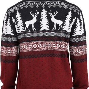 v28 Men's Christmas Reindeer Snowman Penguin Santa and Snowflakes Sweater