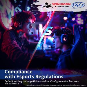 Brook Wingman FGC2 Converter with Keychain-Arcade Joystick Adapter Gamepad for PS5 & PC, Supports All PS5 Games 【Official Exclusive Version】