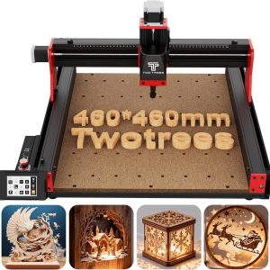Twotrees TTC450 Pro CNC Router Machine with NEMA 23 Closed-Loop Stepper Motor 3.5" Touch Screen ,Upgraded 3 Axis Engraver Machine, Engraving Milling Machine for Wood Acrylic Aluminum Carving Cutting