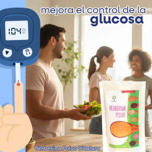 🌿 Berberina Polvo D’natura ✨ Suplemento natural con acción antiinflamatoria, antioxidante y apoyo metabólico y digestivo.